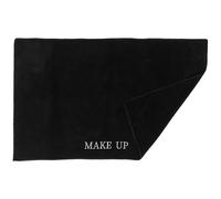 HONITANO Nappe de Maquillage Noire Rectangulaire 50x80 Cm en Polyester Résistant, Protège-table Facile à Nettoyer pour Coiffeuse, Manucure et Nail Art, pour Salons de Beauté