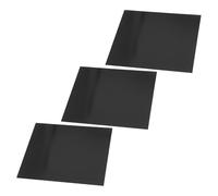 HONITANO Plaques Aluminium Anodisé Noir Dimension Carrée 12 Pouces Installation Facile et Remplacement Rapide Lot de 3 pour Gravure pour Bureaux et Signalétique Extérieure