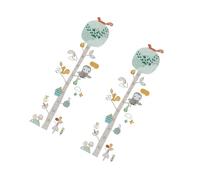 HONITANO Sticker Mural Toise Hauteur Animaux Forêt Autocollant Chambre Garçon Fille Mesure Croissance Garçon Fille Décor Pépinière Autocollant Adhésif Facile à Poser