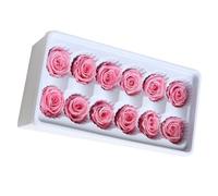 HONMEET 12 Pièces Fleur Immortelle Mariage, Rose Stabilisée, Décoration | Fleur Stabilisée, Présent Romantique, sans Arrosage, Décor Maintenance-free, pour Boîte Présent, Ornement
