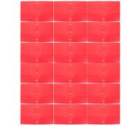 HONMEET 18 Pcs Classeur en Plastique à Deux Poches A4 Pliable Rouge | Double Poche, Couverture Rigide Renforcée, Ouverture Large, Tri Rapide, Bureau et Conférence