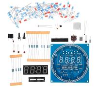HONMEET 1ensemble Kit Horloge Numérique à Monter DIY avec LED Rotative Affichage Précision Apprentissage Électronique et Soudure pour Débutants et Passionnés Style Plusieurs styles