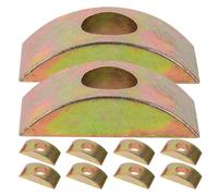 HONMEET 20 Pièces Rondelle Demi-lune en Métal M8 Robuste pour Meubles, Entretoise de Connexion Multifonctionnelle en Alliage Or, Accessoires de Montage pour Mobilier