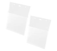 HONMEET 2pcs Wall Magazine File Organizer Transparent Plastic Hanging Pocket for Office Documents Magazines and Files Space-Saving Wall Mounting