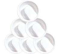 HONMEET 6 couvercles de carafe en polypropylène blanc, usage polyvalent pour versement de jus et isolation des feuilles de thé, parfait pour la maison