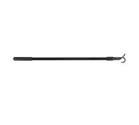 HONMEET Baguette à Rideaux Noire en Alliage D'aluminium 60cm Légère et Surface Lisse, Tringle Télescopique Réglable pour Fermeture de Rideaux Tout Espace
