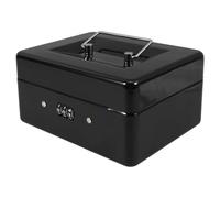 HONMEET Boîte De Rangement Métallique Avec Cadenas À Code Portable Pour Documents Et Valeurs Usage Domestique Et Professionnel