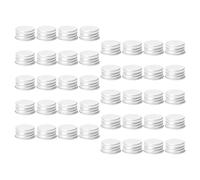 HONMEET bouchons à vis en aluminium 80pcs pour bouteilles de 24 mm, couvercles étanches et hermétiques pour bocaux Mason, accessoires de rechange réutilisables pour rangement quotidien