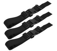 HONMEET Ceinture de Sécurité pour Chaise Haute Bébé en Polyester Noir 3 Pièces Harnais Sécurisé et Libération Rapide pour Usage Domestique
