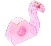 HONMEET Distributeur d'autocollants ménagers en plastique rose, design rond et portable, pour usage scolaire et activités maison
