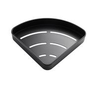 HONMEET Étagère d'angle en Aluminium D'éventail pour Salle de Bain Cuisine, Rangement Léger et Pratique, 1pc Support Mural d'angle