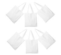 HONMEET Fourre-Tout en Toile Blanche, Grand Format, à Fermeture Éclair | Familles et Créateurs, pour Transferts D'impression, Livres, Campus et Plage