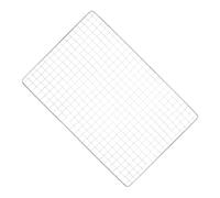 HONMEET Grille de Barbecue Portable en Acier Inoxydable Argenté 30x20cm, Filet Rectangulaire pour Cuisson de Poissons et Légumes en Extérieur Lors de Camping ou Voyages