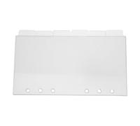 HONMEET Intercalaires Lot de 6 Pièces en Acrylique Transparent Ne Détériorent Pas Pages pour Classeur à 6 Anneaux Compatibles avec Journaux et Carnets