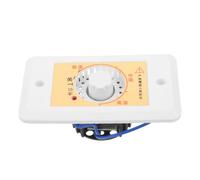 HONMEET Interrupteur Thermostat de Ventilateur de Cheminée, Réglage Précis | Plastique Blanc, Compatibilité Large pour Chauffage et Soufflerie, Commande Fluide, Usage Simple