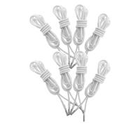 HONMEET Kit de 8 Cordons Élastiques Ronds Renforcés en Polyester pour Chaise Longue de Jardin, Corde de Remplacement Résistante pour Transat Extérieur et Camping