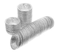 HONMEET Moules à tartelettes ronds en aluminium non adhésifs 600 pièces pour cuisson au four et sessions de cuisson rapide à domicile