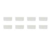 HONMEET Onglet dossiers d'identification en plastique blanc, lot de 10, languettes durables pour classement et usage bureau à domicile