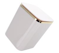 HONMEET Petite Poubelle de Table Carrée Mini, Plastique Pp Blanc, Simple