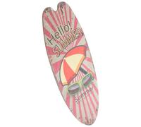 HONMEET Planche de Surf en Bois à Décoration Murale, Design Créatif pour Ambiance Été Plage et Salon avec Surface Lisse