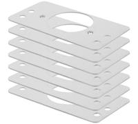 HONMEET Plaque De Renfort De Porte Gâche De Porte En Acier Inoxydable Kit De Réparation 8 Pièces Pour Réparer Les Serrures Endommagées Et Installation DIY Simple Pour Porte D’entrée