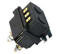 HONMEET Relais de Treuil Électrique 250a 12v Étanche Noir avec Boîtier Compact et Colonne Courte, Compatible pour Vtt et Scénarios Hors-piste Exigeants