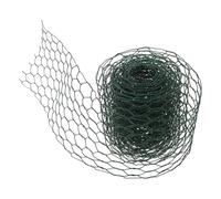 HONMEET Rouleau de Treillis Métallique Vert 0,85 Mm Fil Plastique 16 Mm Maille Hexagonale 10 Cm X 4 M pour Bordure de Jardin, Pépinière, Filet à Fleurs