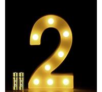 HONPHIER® Chiffres Lumineux Lettres Lumineuses Alphabet Lumineux Lampe LED Lettre Lumières Lettre Deco Opérateur à Piles pour Réceptions Partie Mariage Maison Décoration (2)
