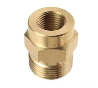 Honseadek Adaptateur de joint en laiton coupleur en mousse 1/4 F vers M22 pour nettoyeur haute pression pour outils d'eau haute pression, équipement de lavage de voiture