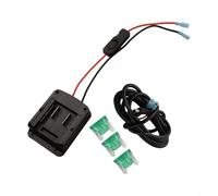 Honseadek Adaptateur pour Power X-changes 18 V, connecteur de station d'accueil solaire avec fusible 30 A et interrupteur, faisceau de fils en silicone rouge et noir