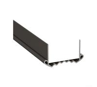 Honseadek Bande d'étanchéité de bas de porte en PVC pour insonoriser les espaces de porte - Coupe-vent - Réduction du bruit - Gris