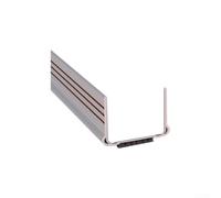Honseadek Bande d'étanchéité en PVC pour bas de porte - Pour insonoriser les espaces - Réduction du bruit - Bande d'étanchéité sous la porte - Gris
