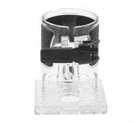Honseadek Base de défonceuse à bois pour Makita Rt0701c Wu601 - Base fixe transparente avec accordable pour machines à tailler fraisage vis 109 x 88 x 80 mm