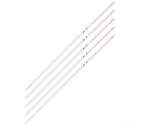 Honseadek Brochettes de barbecue plates en titane pour camping, cuisine en plein air, accessoires de randonnée légères avec poignée ondulée, brochettes à viande en métal pour pique-nique dans le