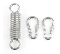 Honseadek Crochets robustes avec double pivot et ressort, kit de chaise suspendue d'extérieur en acier inoxydable pour jardin, porche, plafond (type B)