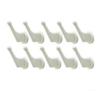 Honseadek Lot de 10 crochets de radiateur sans perçage, cintres chauffants en plastique pour salle de bain et cuisine, clips d'installation endommagés pour accrocher les vêtements, organiseur de