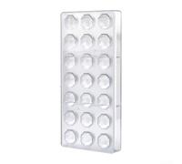 Honseadek Moule à chocolat rigide en plastique transparent pour moules, chocolats, bonbons et gelées (forme de diamant)