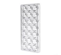 Honseadek Moule à chocolat rigide en plastique transparent pour moules, chocolats, bonbons et gelées (hémisphère)