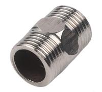 Honseadek Rallonge de tuyau de douche G1/2 en acier inoxydable, finition chromée, adaptateur mâle vers mâle pour raccords standard britanniques, double longueur
