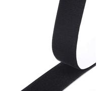 Honseadek Ruban de fixation auto-adhésif en nylon pour loisirs créatifs, projets de couture, crochet et bande de fixation en X 1 m - Boucle Velcro double face 2 cm (noir)