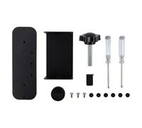 Honseadek Support de sonnette sans perçage - Support de sonnette vidéo antivol en acier inoxydable - Support de sécurité pour portes battantes vers l'intérieur - 1,3 à 5,1 cm d'épaisseur - Noir