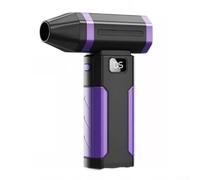Honseadek Ventilateur turbo haute vitesse à 5 vitesses sans fil portable 100 000 tr/min Mini turbine avec moteur sans balais Batterie 6000 mAh Affichage LED Matériau ABS (violet)