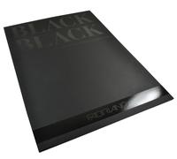 Honsell 19100393 - Bloc de papier Fabriano noir, papier noir profond avec une finition mate