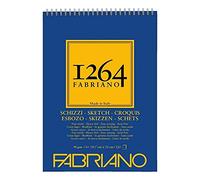 Fabriano Bloc croquis Schizzi 1264 A4 120 feuilles 90 g/m² spirale tête blanc ivoire sans acide
