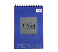 Bloc Papier Dessin 1264 Noir A4 200g Spiral Haut 40 Feuilles 21x29,7 Cm