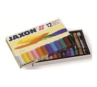 Honsell 47412 - Pastels à l'huile Jaxon, set de 12 dans un étui en carton, couleurs brillantes et résistantes à la lumière, idéal pour les artistes, les peintres amateurs, les enfants