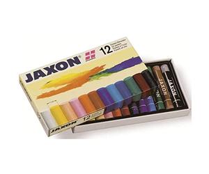 Honsell 47412 - Pastels à l'huile Jaxon, set de 12 dans un étui en carton, couleurs brillantes et résistantes à la lumière, idéal pour les artistes, les peintres amateurs, les enfants