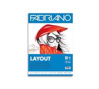 Honsell Fabriano 19100505 Bloc de 70 feuilles de mise en page 21 x 29,7 cm 75 g/m² Sans acide Résistant aux perforations Surface lisse Idéal pour les croquis, le dessin et la calligraphie Blanc A4