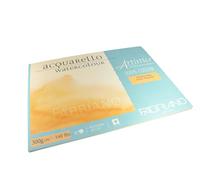 Honsell Fabriano Artistico Acquarello 19014561 Watercolour Papier blanc naturel à grain fin pressé froid 45,5 x 61 cm 10 feuilles de carton aquarelle 300 g/m² de qualité supérieure pour artiste Blanc