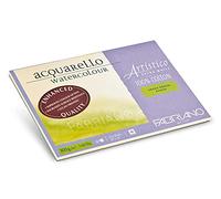 Honsell Fabriano Artistico Acquarello 19322636 Peinture aquarelle extra blanche, grain grossier, 26 x 36 cm, 20 feuilles 300 g/m², carton aquarelle haut de gamme de qualité supérieure